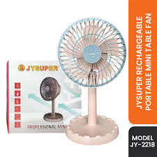 JYSUPER Rechargeable Multicolor Portable Mini Table Fan - (JY-2218)